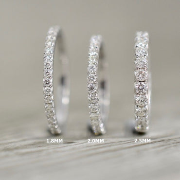 Дамска халка от бяло злато с диаманти 0.40 ct