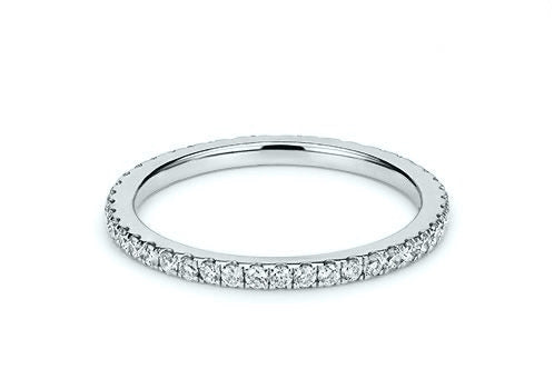 Дамска халка от бяло злато с диаманти 0.40 ct