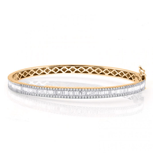 1.88 ct Диамантена гривна от розово злато