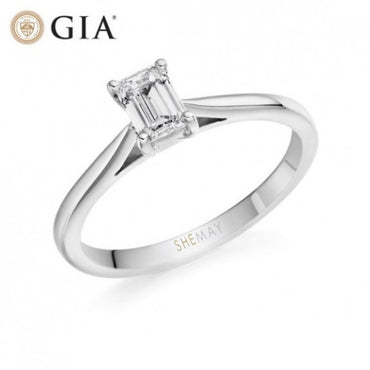 Класически годежен пръстен с диамант 0.40 ct