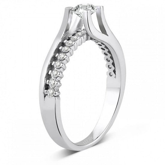 Годежен пръстен с диаманти 0.56 ct