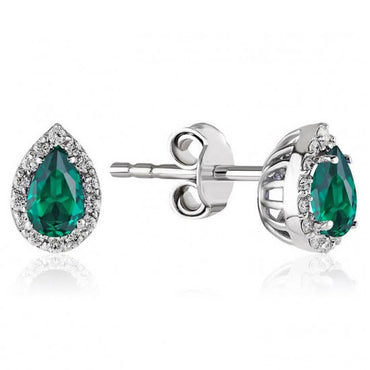 Обеци със смарагди и диаманти 0.73ct