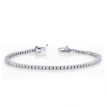 Диамантена гривна от бяло злато 1.56 карата