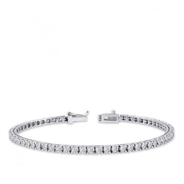 Гривна от бяло злато с диаманти 1.77 карата