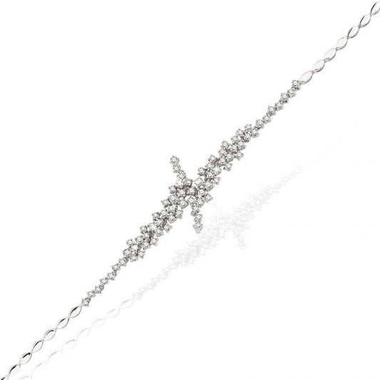 Диамантена гривна бяло злато 2.30 карата