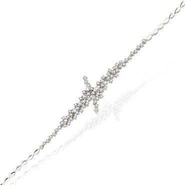 Диамантена гривна бяло злато 2.30 карата