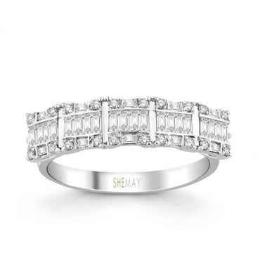 Пръстен бяло злато с Диаманти 0.60 карата