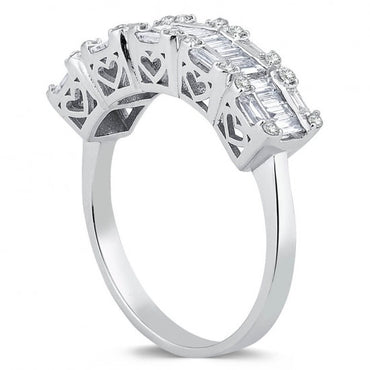 Пръстен бяло злато с Диаманти 0.76 карата