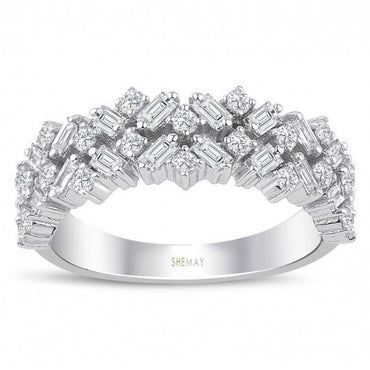 Пръстен бяло злато с Диаманти 0.85 карата