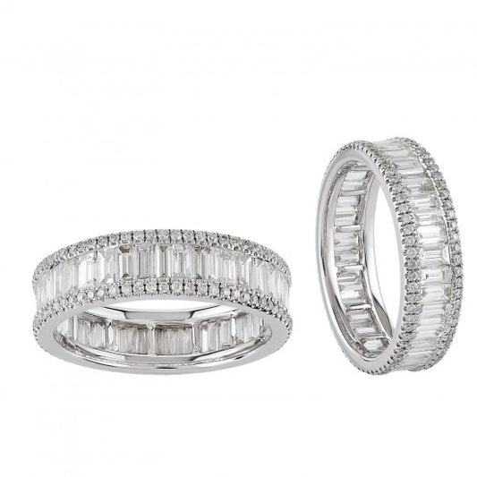 Пръстен бяло злато с Диаманти 2.04 карата