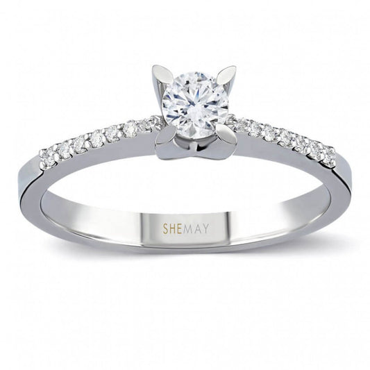 Пръстен бяло злато с Диаманти 0.67 карата