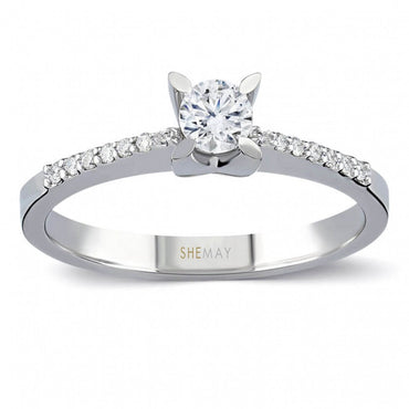 Пръстен бяло злато с Диаманти 0.67 карата