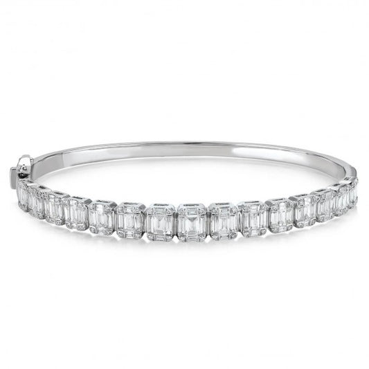 Диамантена гривна бяло злато 1.94 карата