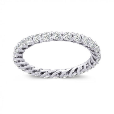 Диамантена халка бяло злато 1.50 карата