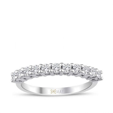 Диамантена халка бяло злато 0.50 карата