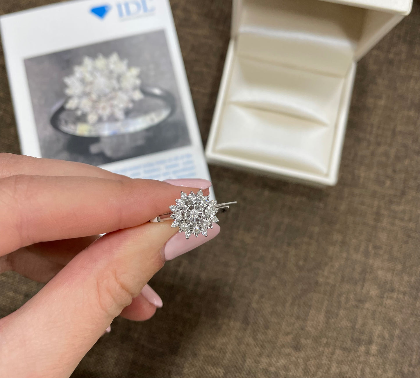 Диамантен пръстен 0.19 карата