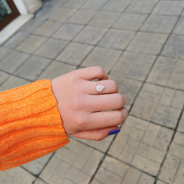 Пръстен бяло злато с Диаманти 0.29 карата