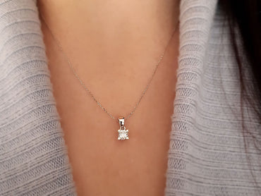 Висулка със синджир и диамант