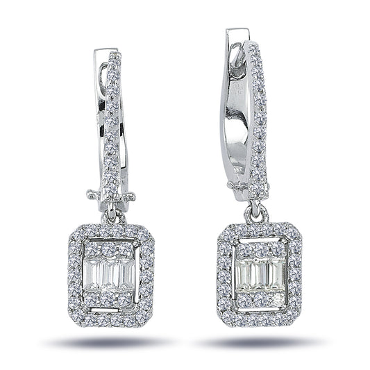 Обеци с диаманти 0.50 карата