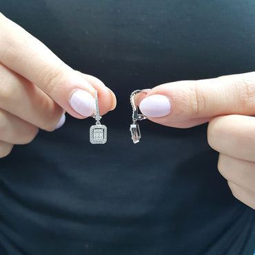 Обеци с диаманти 0.50 карата