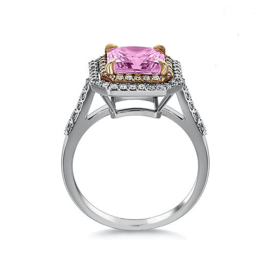 Пръстен със сапфир и диаманти 3.29 карата