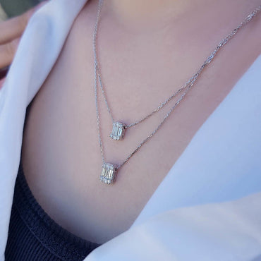 Диамантена висулка - колие 0.76 карата