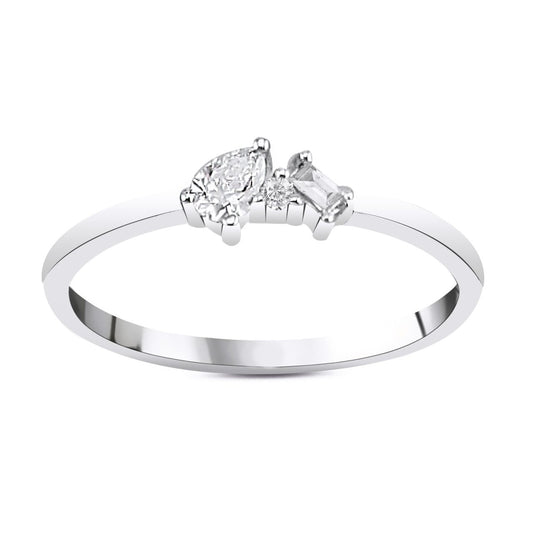 Пръстен с диаманти 0.14 карата