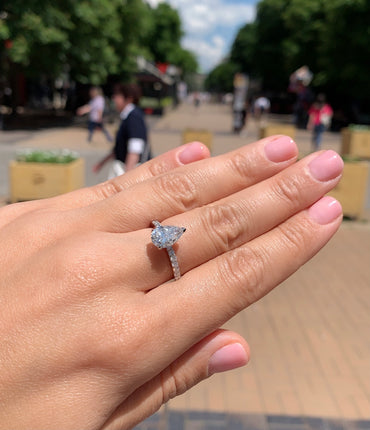 Пръстен с инвестиционен Диамант 2.43 карата HRD