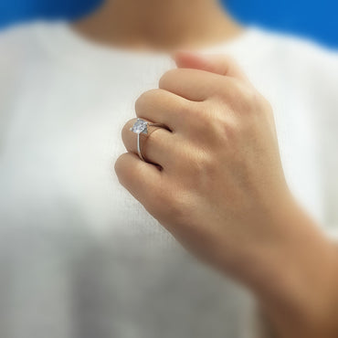 Пръстен с диамант 1.02 карата HRD