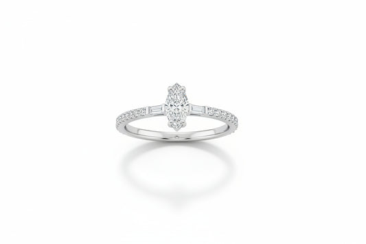 Пръстен с диаманти 0.54 карата