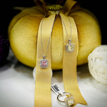 Висулка с диаманти и Розов сапфир 3.13 карата Limited Edition