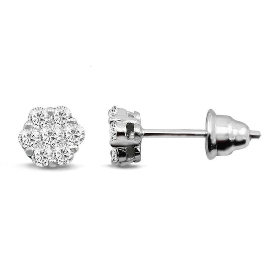 Обеци от бяло злато с Диаманти 0.46 карата