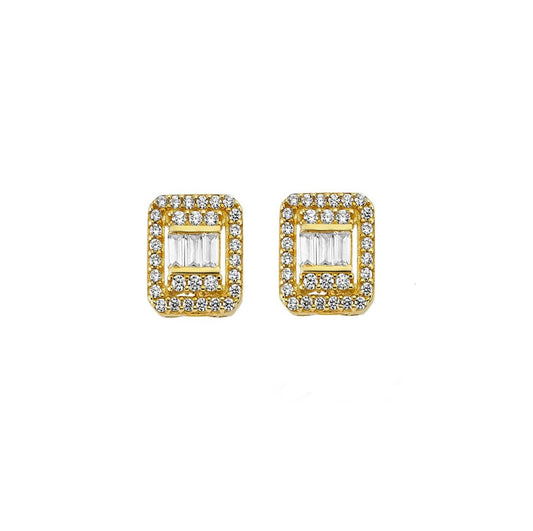 Диамантени обеци жълто злато 0.32 карата