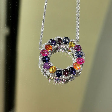 Висулка с диаманти и цветни скъпоценни камъни 5.42 карата Limited Edition Bahrain exhibition