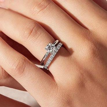 Халка от бяло злато с диаманти 0.32 карата