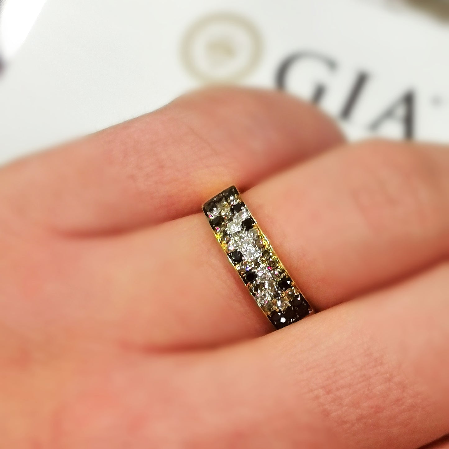 Пръстен с диаманти от жълто злато LIMITED EDITION 0.49 карата