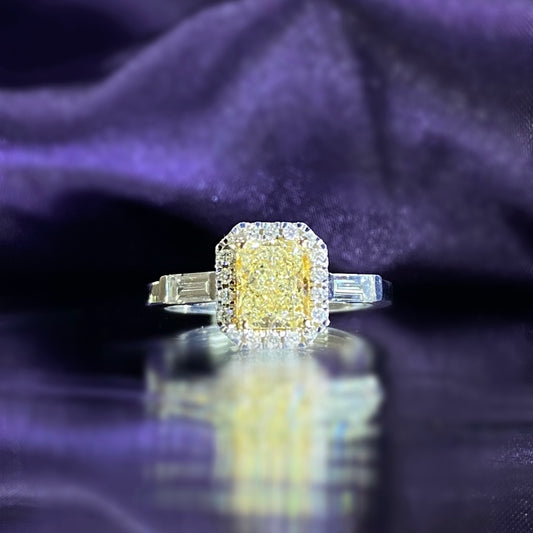 Уникално бижу с инвестиционна стойност: пръстен с Fancy жълт диамант