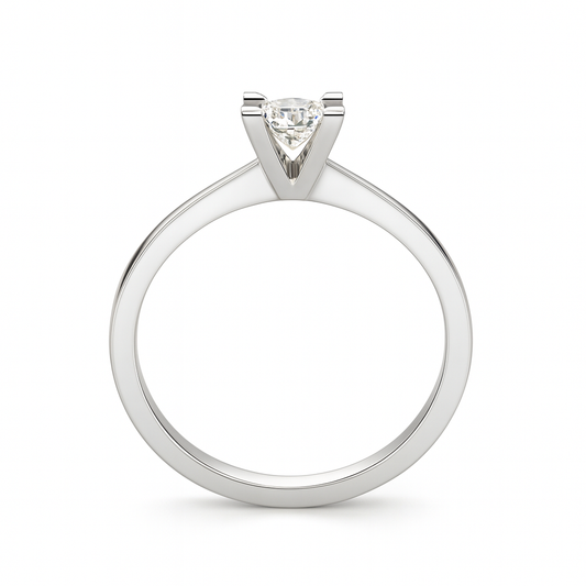 Диамантен пръстен от бяло злато 0.27 карата