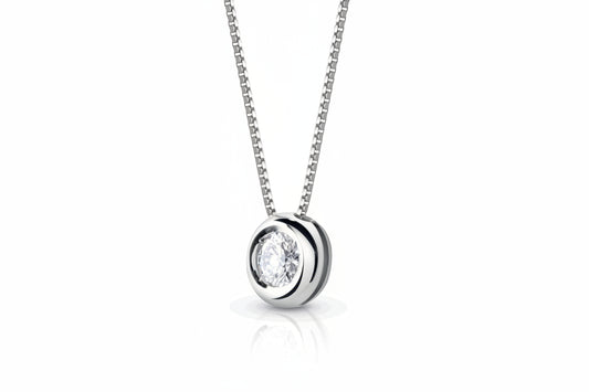 Висулка с диамант в обков