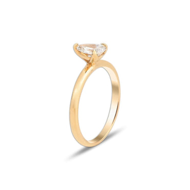 Годежен пръстен от розово злато с Диамант 0.30 карата