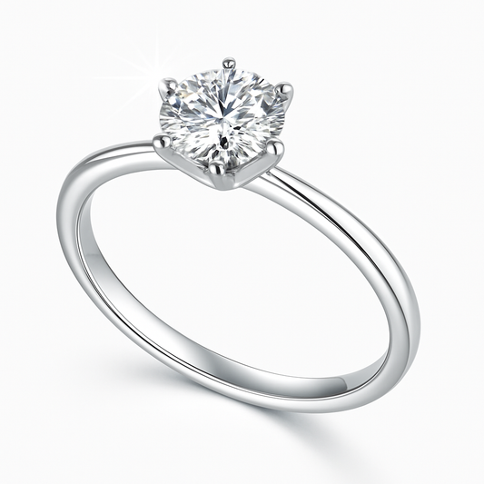 Дамски пръстен с диамант 0.70 карата GIA