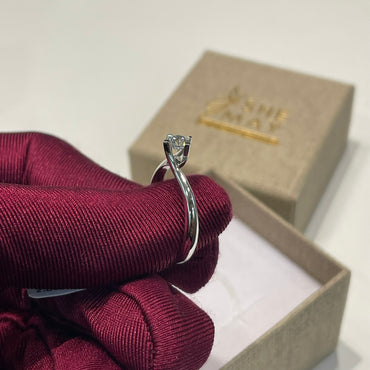 Годежен пръстен с диамант 0.35 карата Black Friday -25%