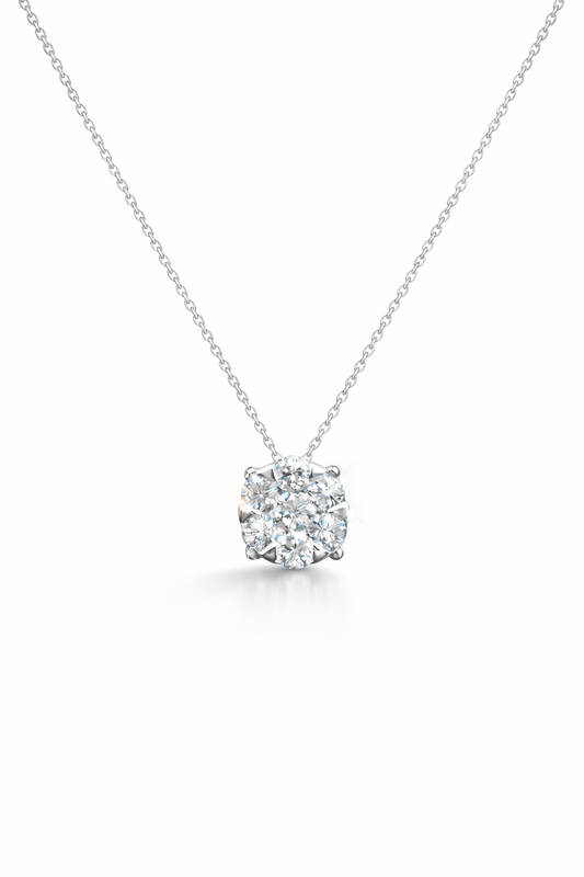 White gold pendant with diamonds 0.91 carats