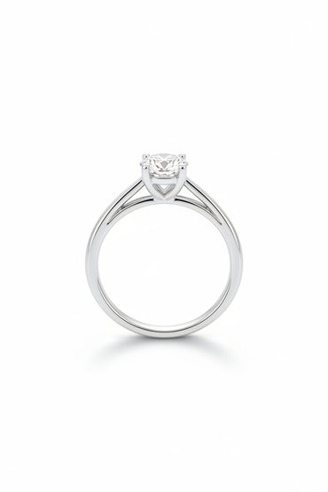 Пръстен от бяло злато с диамант 1 карат