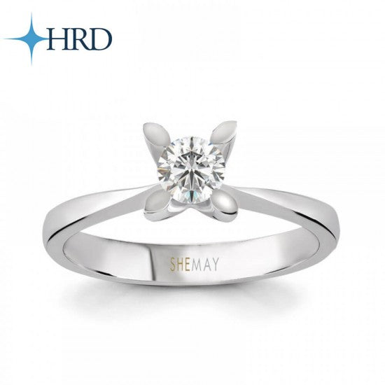 Класически годежен пръстен с диамант 0.20 ct