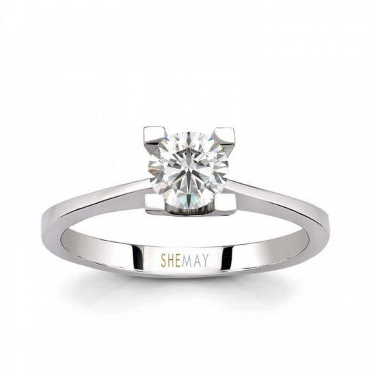 Класически годежен пръстен с диамант 0.31 ct