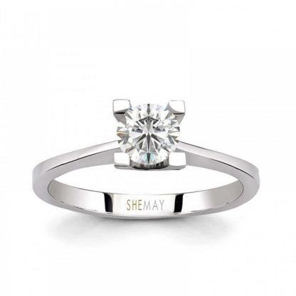 Класически годежен пръстен с диамант 0.31 ct