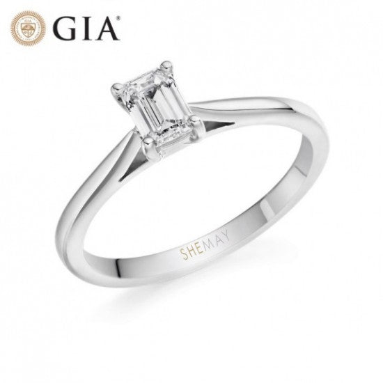 Класически годежен пръстен с диамант 0.40 ct