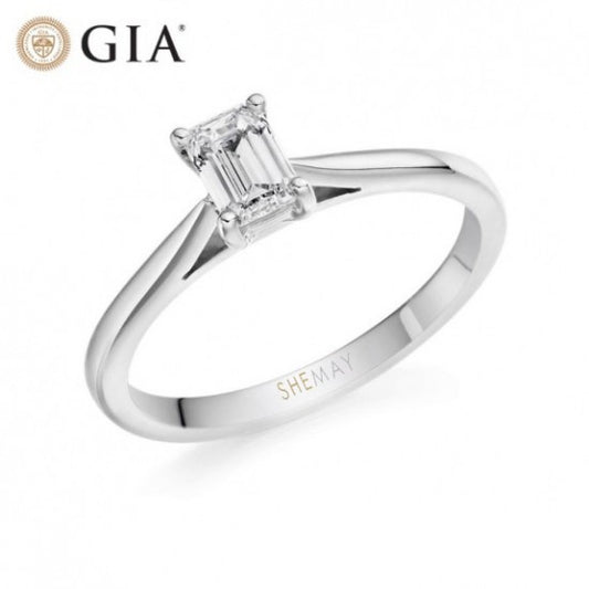 Класически годежен пръстен с диамант 0.40 ct