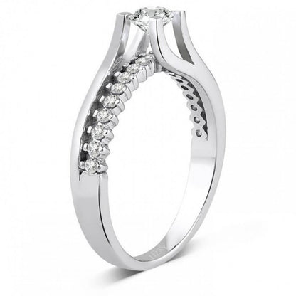 Годежен пръстен с диаманти 0.56 ct